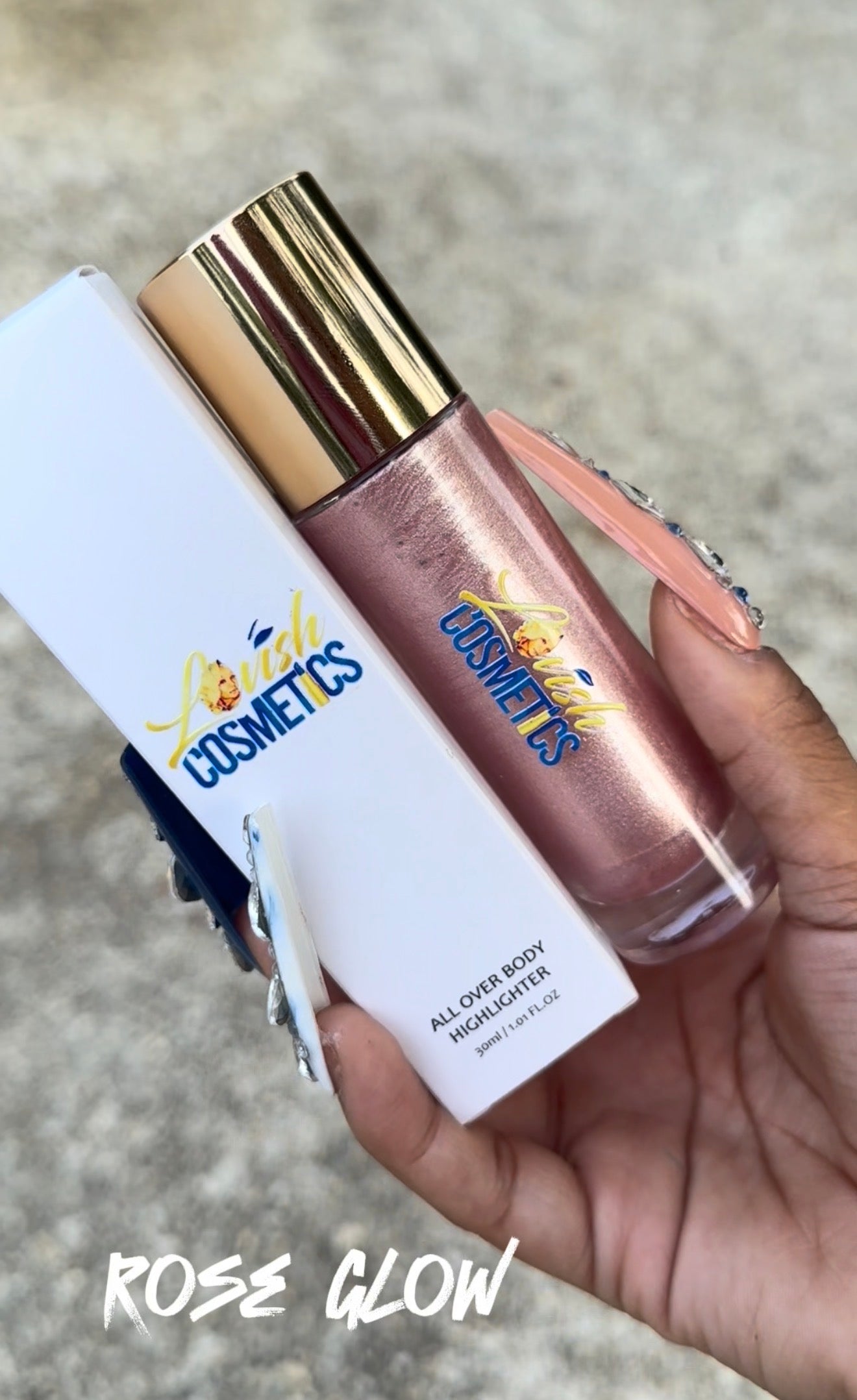 Rose Glow body shimmers